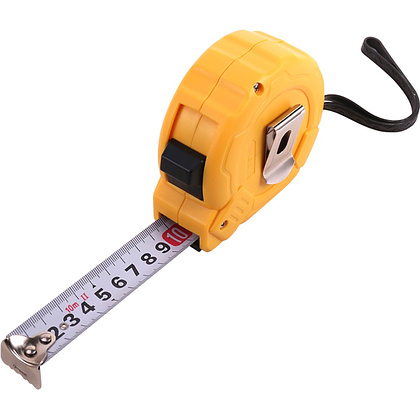 Рулетка Deli YS EDL9010B, 10 м х 25 мм, желтый - 3