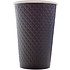 Стакан картонный 400 мл, 2 слоя, черный, Waffle, 25 шт/упак