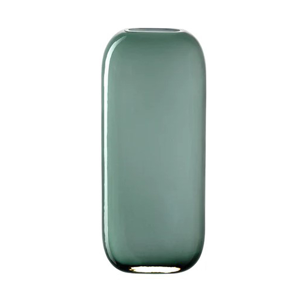 Ваза стеклянная "Milano", 21 см, зеленый
