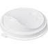 Крышка пластиковая для стаканов d=80 мм, для горячих напитков, 50 шт/упак, флип-топ, белый