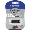 Карта памяти USB Flash 3.2 32 Gb "PinStripe Store 'n' Go" пластик, черный - 5