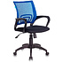 Кресло для персонала Бюрократ "CH-695N/BLACK", ткань, пластик, синий