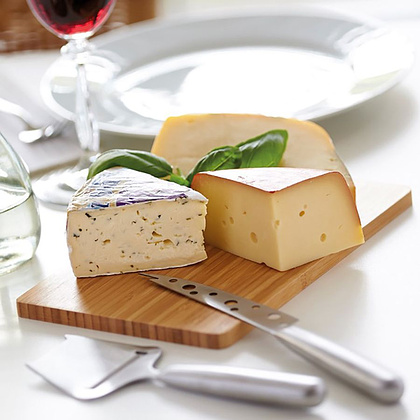 Набор для сыра "Fresco", коричневый, серебристый - 2