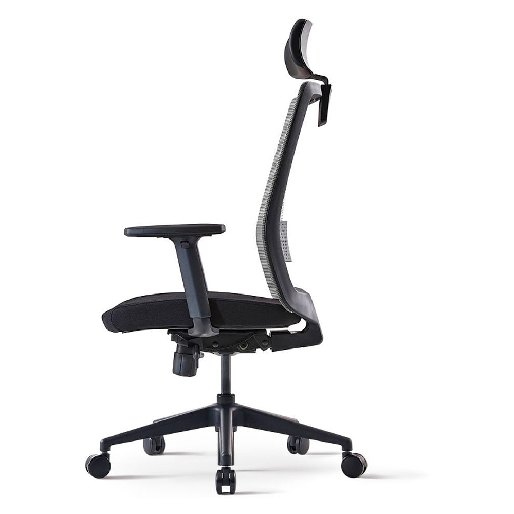 Кресло для руководителя BESTUHL "S30", сетка, ткань, пластик, черный - 2