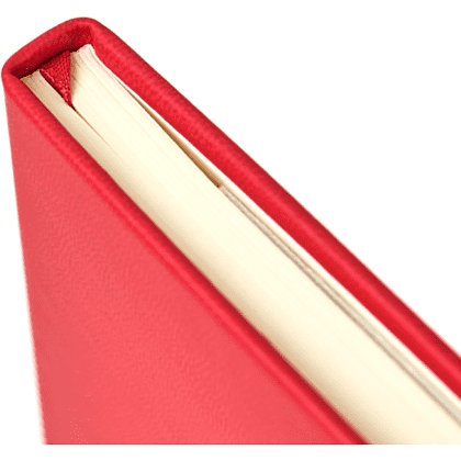 Блокнот "A5-001", А6, 80 листов, на резинке, красный - 4