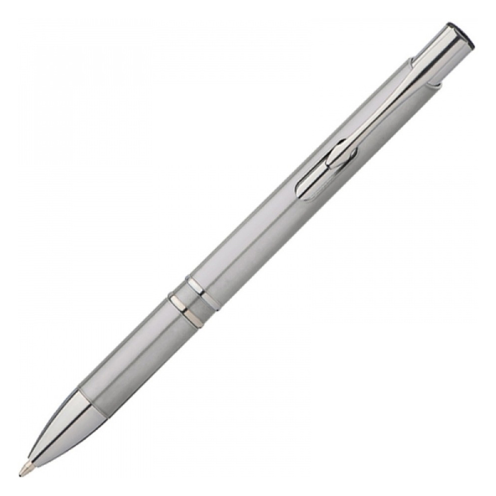 Ручка шариковая автоматическая "Baltimore", 0.7 мм, серый, серебристый, стерж. синий