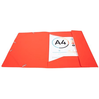 Папка на резинках "Exacompta", A4, 15 мм, полипропилен, красный - 3