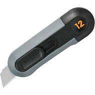 Нож строительный Deli HS EHT4007, 80x25 мм, Soft Touch, черный