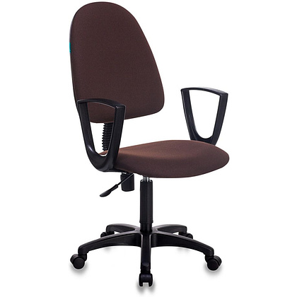 Кресло для персонала "Бюрократ CH-1300N Престиж+", ткань, пластик, коричневый