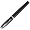 Ручка перьевая "Parker IM Black Lacquer CT", F, черный, серебристый, патрон синий - 2