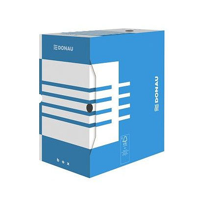 Коробка архивная "Donau", 155x340x297 мм, синий