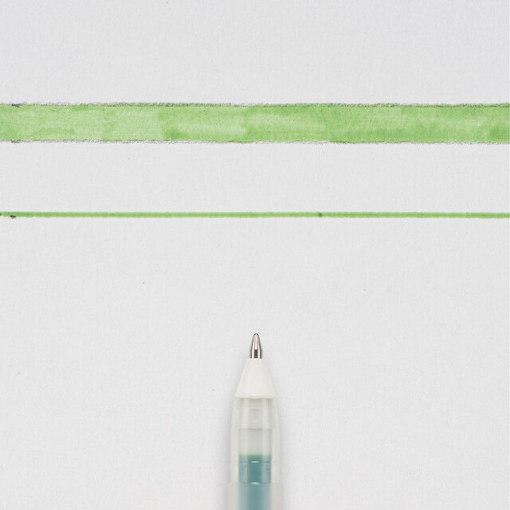 Ручка гелевая "Gelly Roll Glaze", 0.6 мм, прозрачный, стерж. зеленый - 2