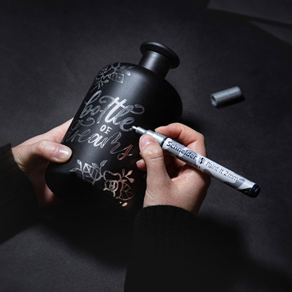 Маркер жидкий хром "Paint-It 061", 2 мм, хром металлик - 3