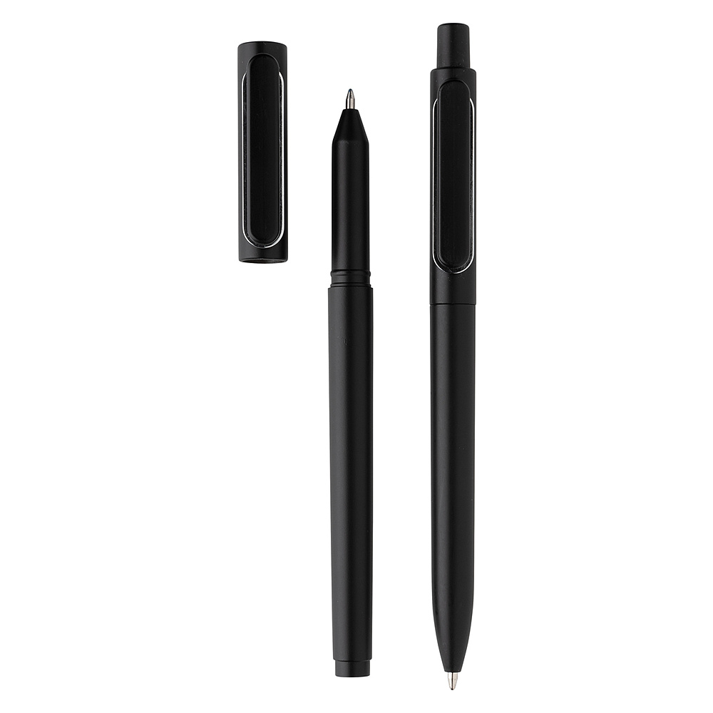Набор ручек "X6": ручка шариковая автоматическая, ручка шариковая, черный - 2