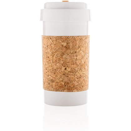 Стакан "Eco", биоразлагаемый, 400 мл, белый, светло-коричневый - 2