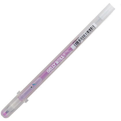 Ручка гелевая "Gelly Roll Stardust", 0.5 мм, прозрачный, стерж. розовый