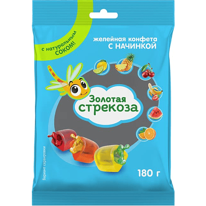 Конфеты "Золотая стрекоза", 180 гр, ассорти вкусов