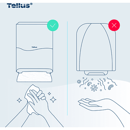 Диспенсер Tellus для полотенец листовых, черный, HT3 - 13