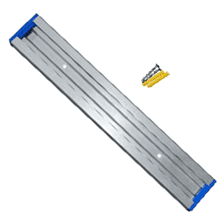 Кронштейн настенного крепления под 4 предмета с заглушками, 33 см, синий