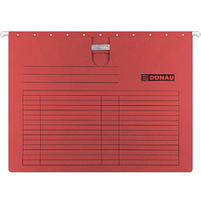 Файл подвесной со скоросшивателем "Donau", A4, красный