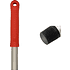 Ручка для МОПа алюминиевая с резьбой, 140см, d=23мм, красный