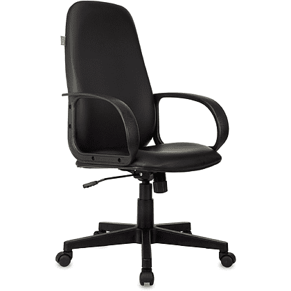 Кресло для руководителя "Бюрократ CH-808AXSN Or-16", экокожа, пластик, черный