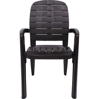 Кресло садовое "Прованс", пластик, шоколадный - 3