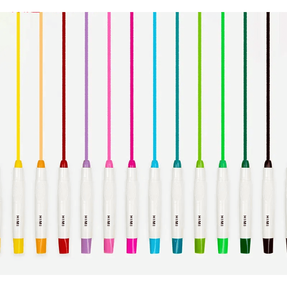 Мелки восковые "Himi Silky Crayon", 24 цвета, ассорти - 2