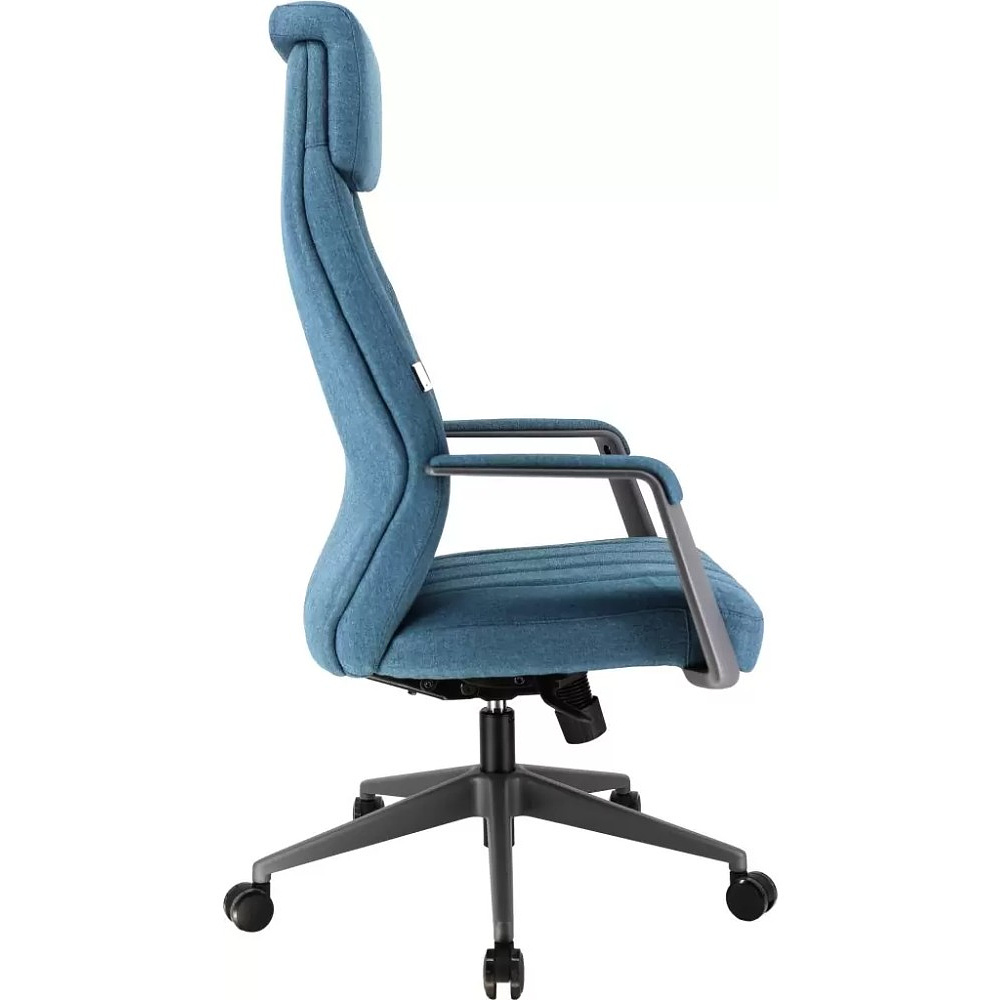 Кресло компьютерное EVERPROF Shanghai, ткань, синий, металл, корпус черный - 3