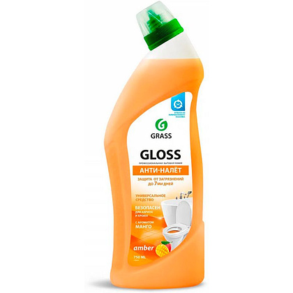 Средство чистящее для сантехники и кафеля "Gloss amber", 750 мл