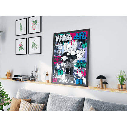 Картина по номерам "Kaws Hype" - 2