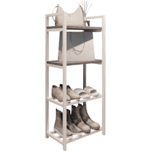 Обувница ALLERD 2+2 RION, белый муар