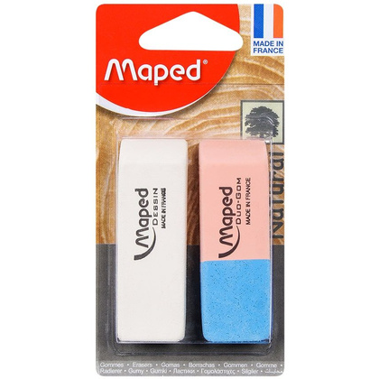 Ластик Maped "Dessin", 2 шт, ассорти, блистер