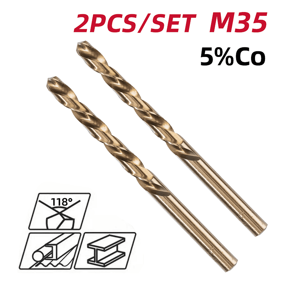 Сверло по металлу Deli RS EDH-MHZ010-E2, 1.0 мм, DIN 338, HSCo 5%, 2 шт. - 2