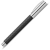 Ручка-роллер "Leaves 3D", 1.0 мм, чёрный, серебристый, стерж. черный - 2
