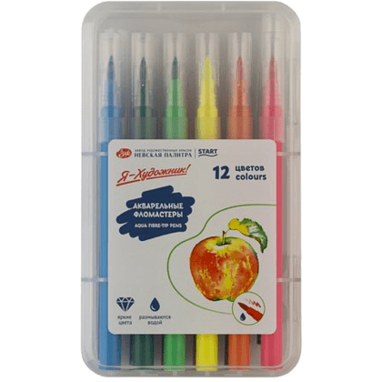 Фломастеры акварельные "Я-Художник!", 12 шт