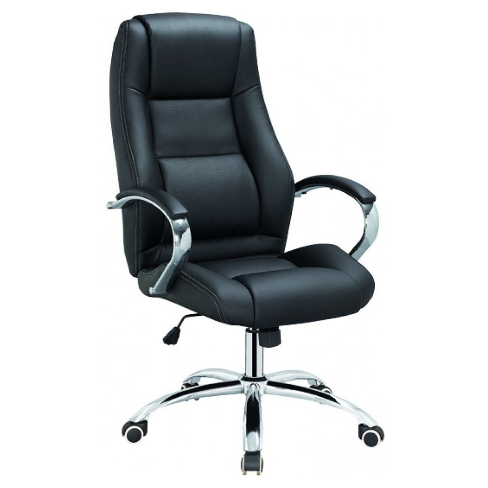 Кресло для руководителя "Kron", экокожа, металл, коричневый - 2