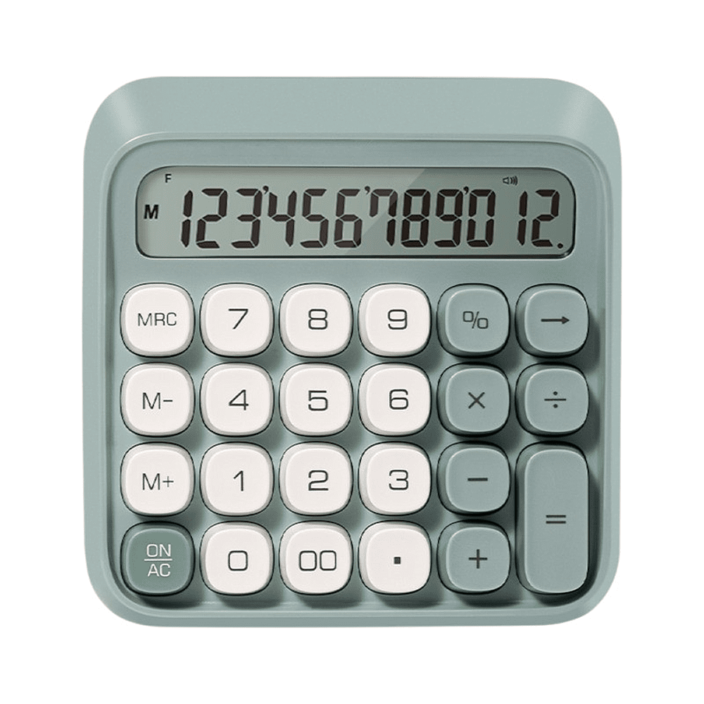 Калькулятор настольный EM36 Deli, 12-разрядный, пластик, зеленый 