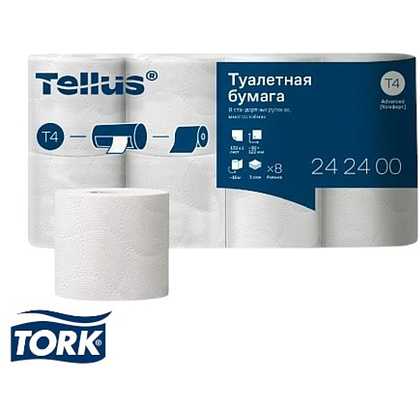 Бумага туалетная Tellus Комфорт TP4, 8 рулонов, 16 м, 3 слоя