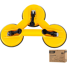 Стеклодомкрат Deli YS EDL-XP23, тройной, до 120 кг, желтый