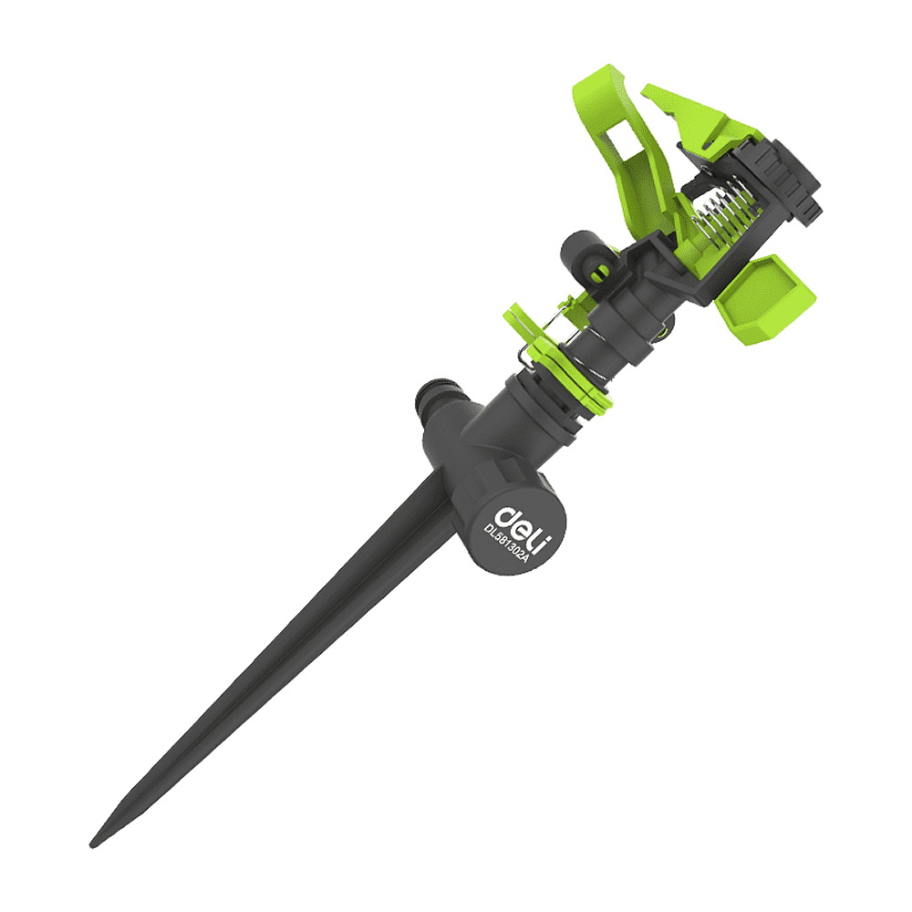 Распылитель "Deli" 3/4 EDL581302A", импульсный, на пластиковой пике, черный, зеленый - 4