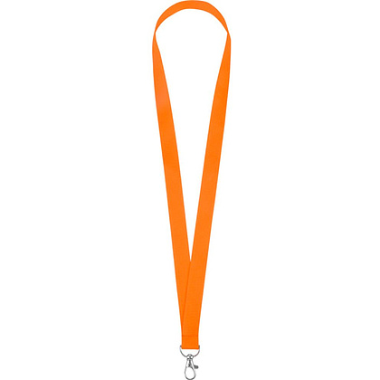 Тесьма с карабином для бейджа "8391", 900x20 мм, оранжевый