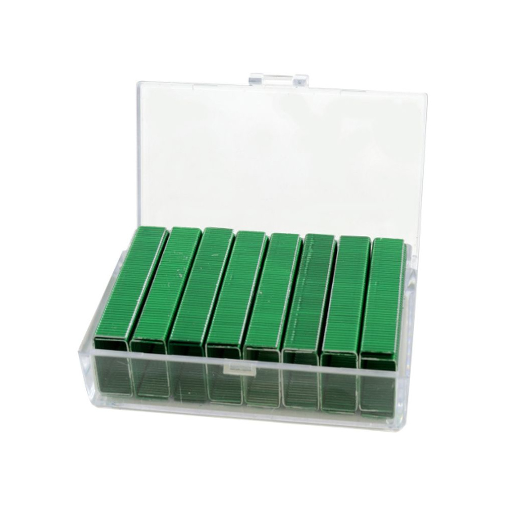 Скобы "Kangaro", 24/6, 800 шт, зеленый