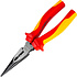Длинногубцы диэлектрические Deli YS EDL512108, 200 мм, красный, желтый