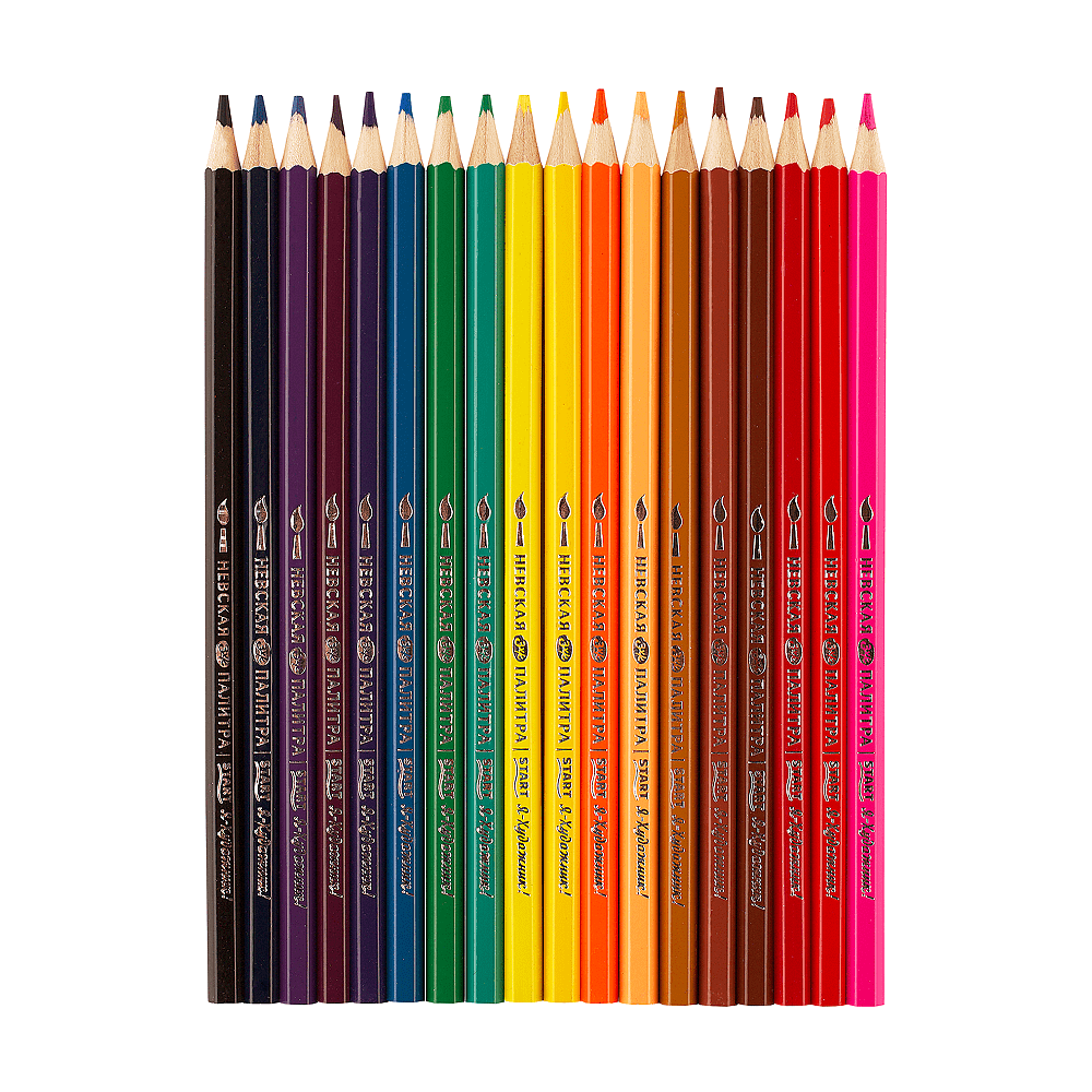 Цветные карандаши "Я-Художник!", 18 шт, акварельные, шестигранные - 5