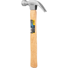 Молоток-гвоздодер Deli YS EDL5250, 0,5 кг, деревянная рукоятка