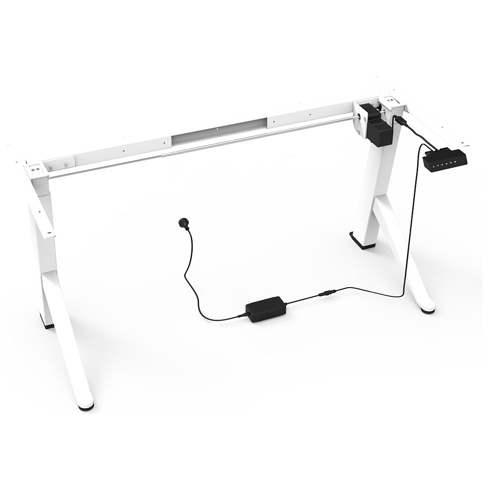 Каркас стола с электроприводом одномоторный 2-х ступенчатый "Waltz A2Y-RH-WH", USB зарядка, белый - 3