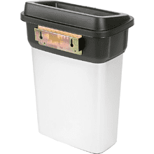 Контейнер пластиковый для мусора VILEDA "Гео", 55л, металлический, черный, -50%