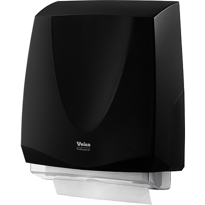 Диспенсер для полотенец листовых Veiro Professional "Prima", ABS-пластик, черный