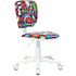 Кресло для детей "Бюрократ CH-W204NX", пластик белый, мультиколор маскарад